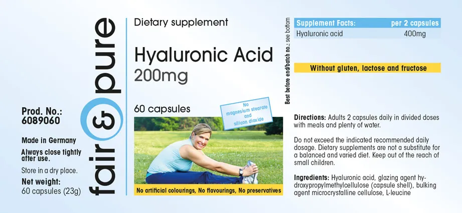Hyaluronic acid 200mg