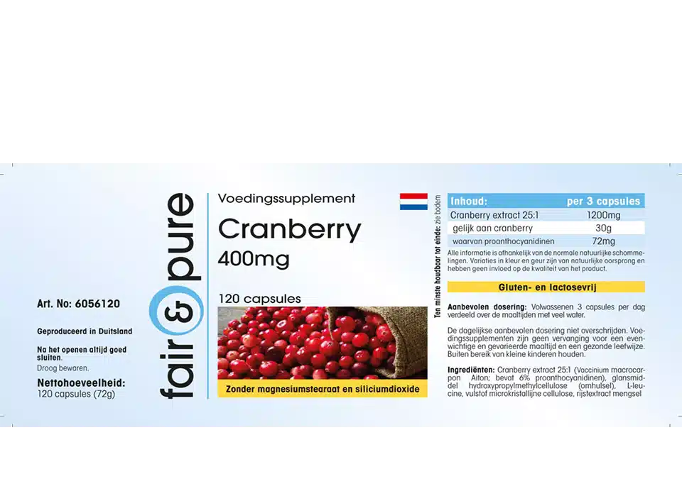 Arándano rojo 400mg (Cranberry)