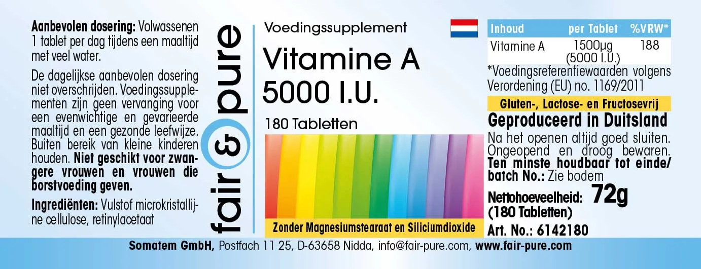 Vitamine A 5000 I.E. 