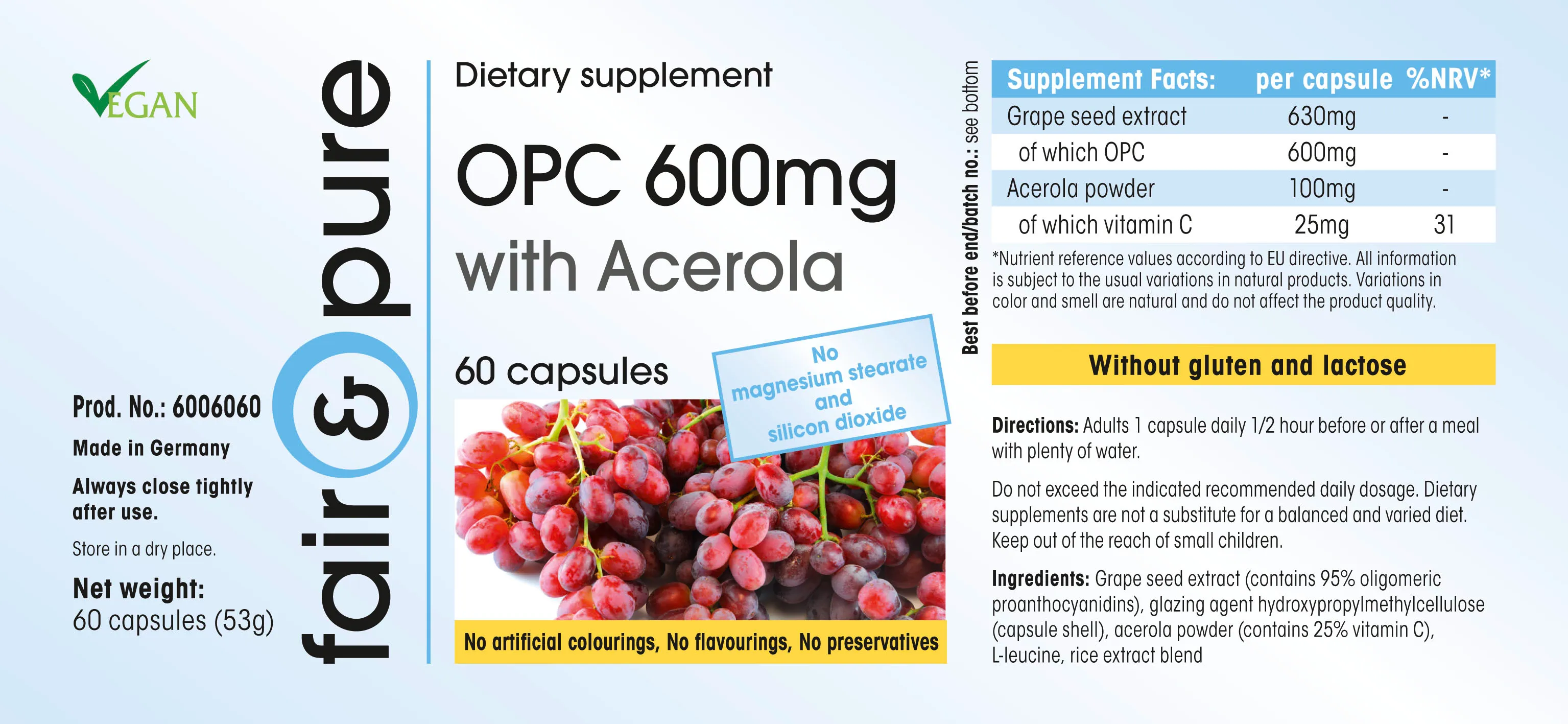 OPC 600mg + Acerola