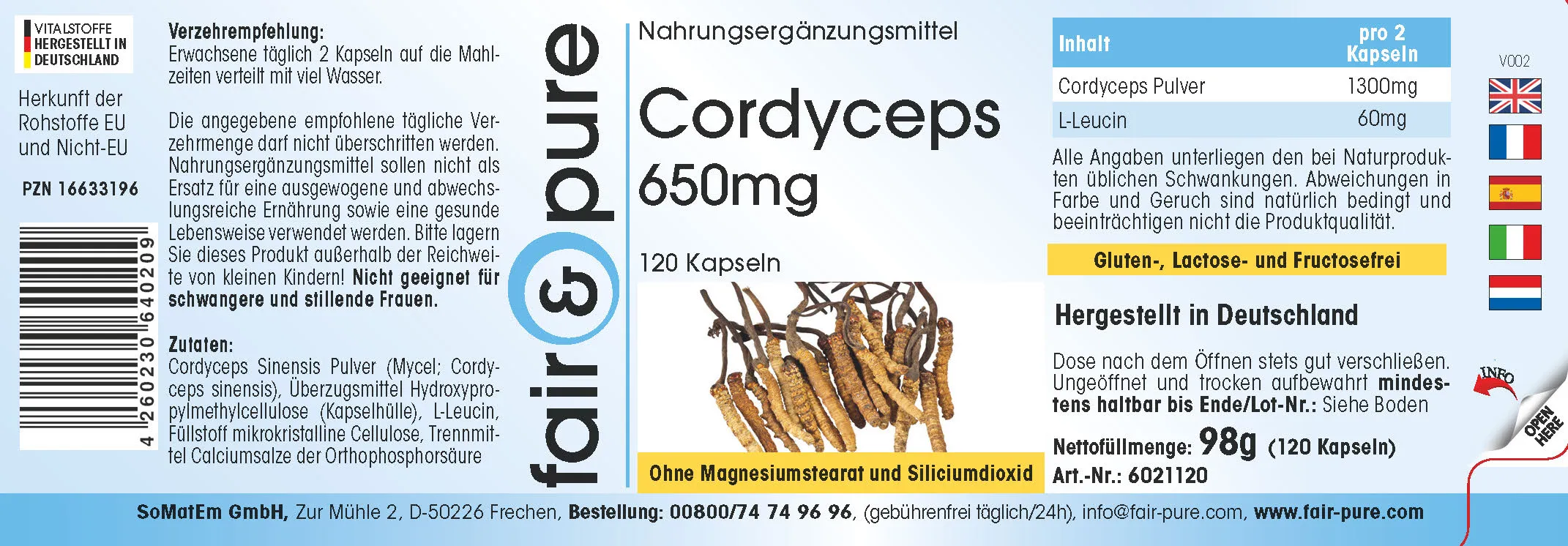 Cordyceps 650mg