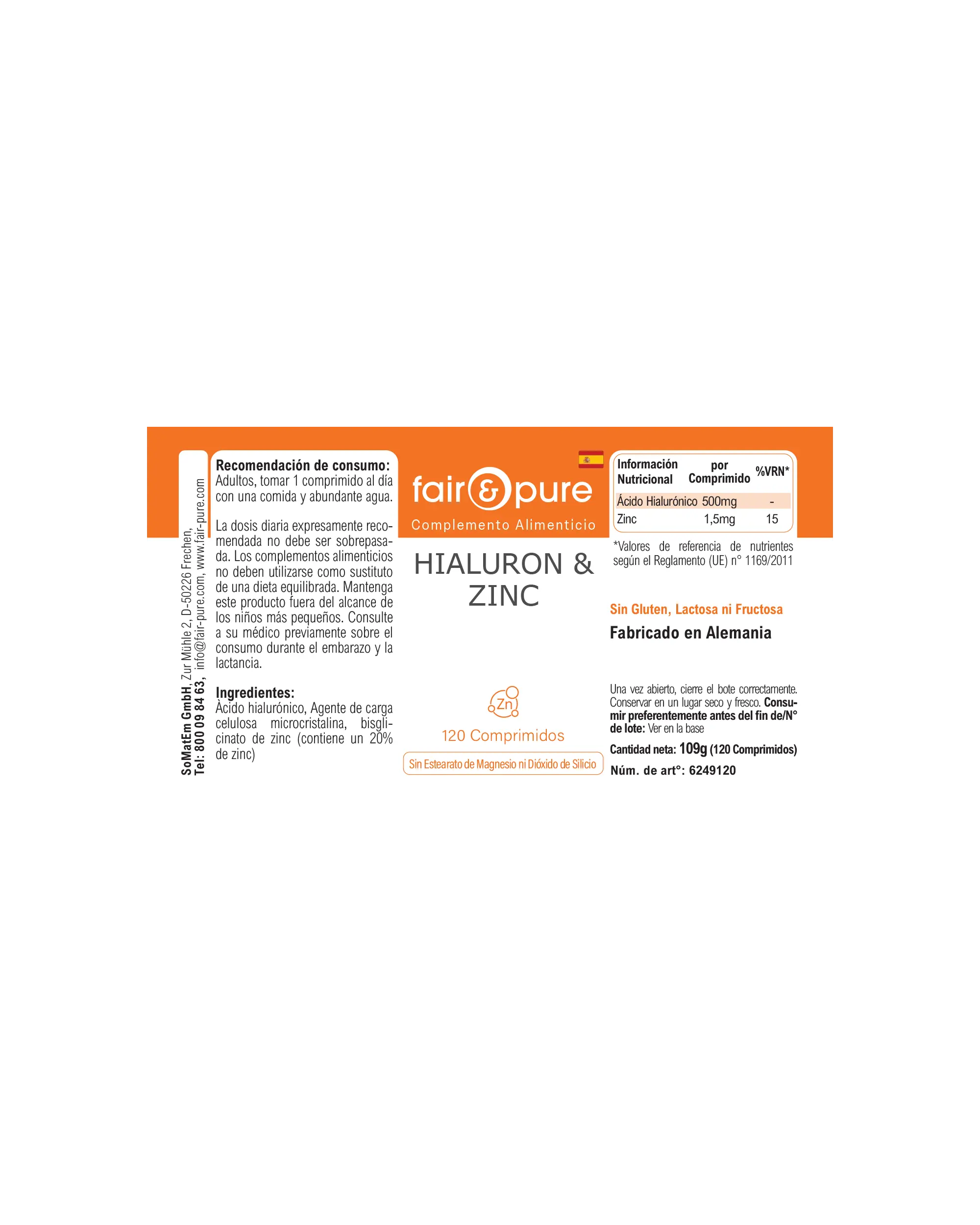 Ialuron & Zinco - 120 Compresse | fair-pure