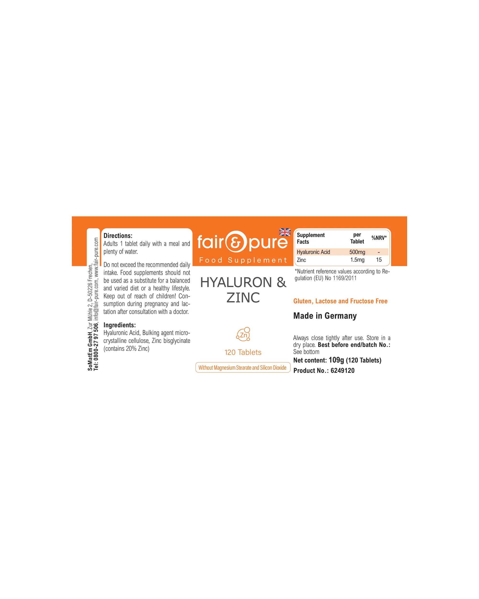 Ialuron & Zinco - 120 Compresse | fair-pure