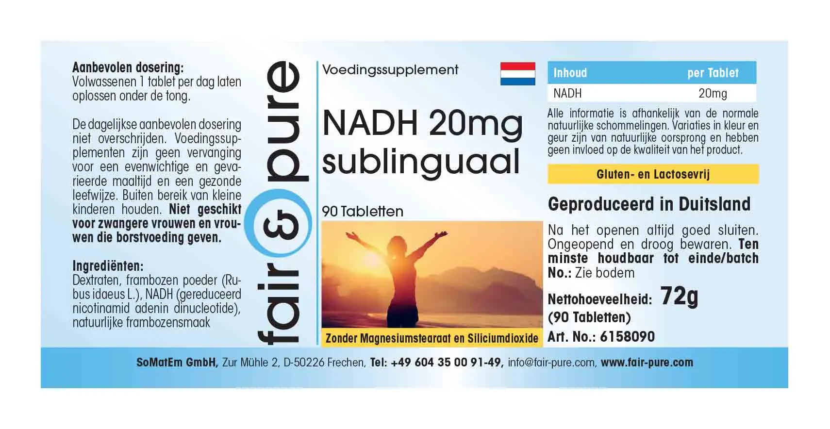  NADH 20mg sublinguaal