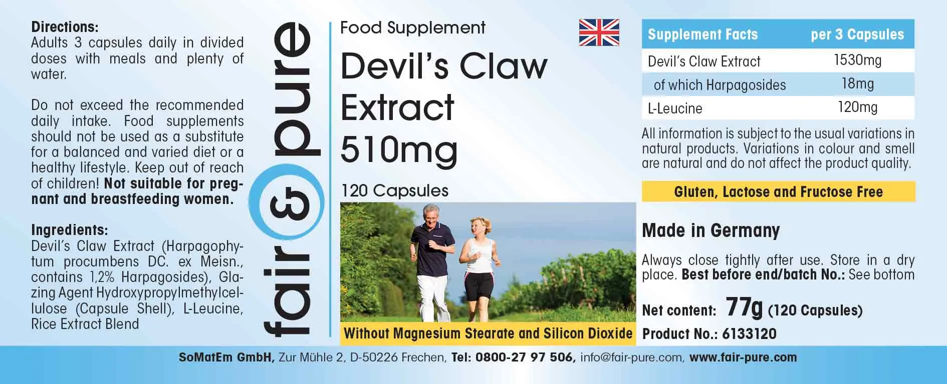 Devil's Claw Extract 510mg