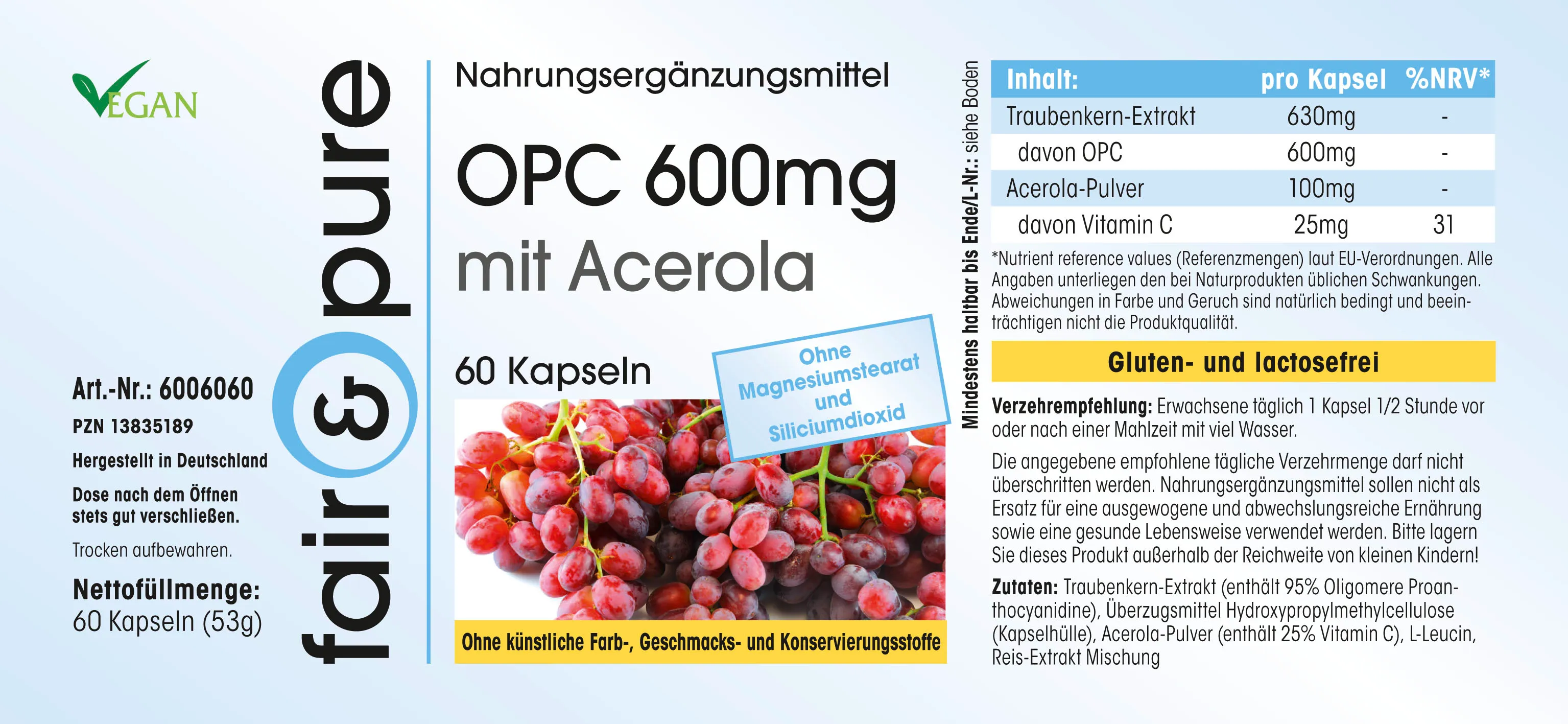 OPC 600mg + Acérola