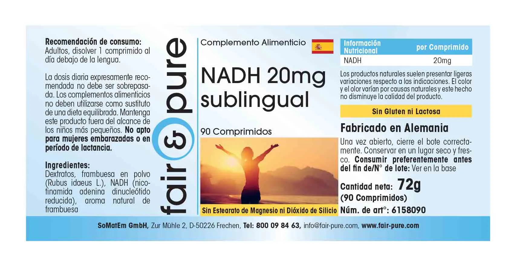 NADH 20mg sublingual