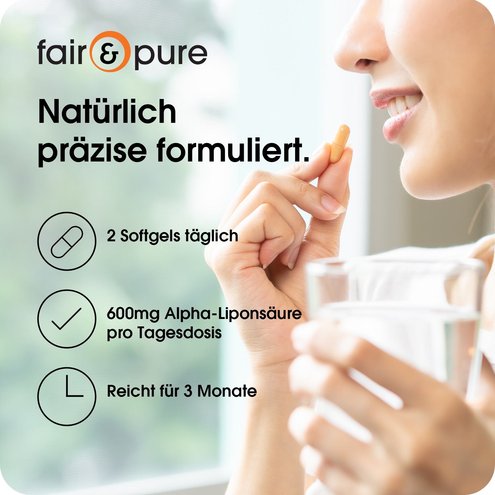 Acido alfa-lipoico 600mg - 180 softgel | fair-pure