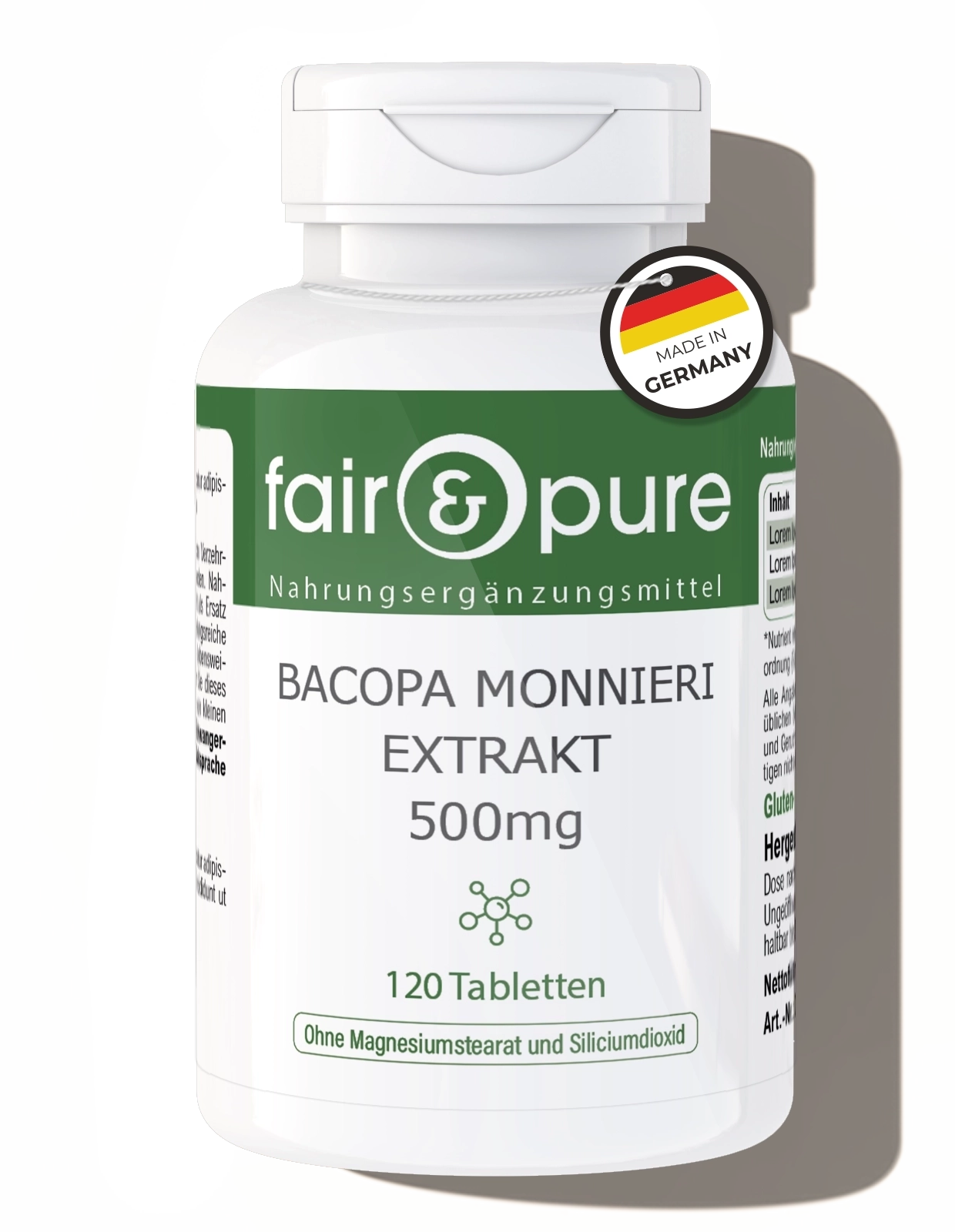 Bacopa Monnieri Extrakt 500mg Bacopa Monnieri Extrakt 500mg