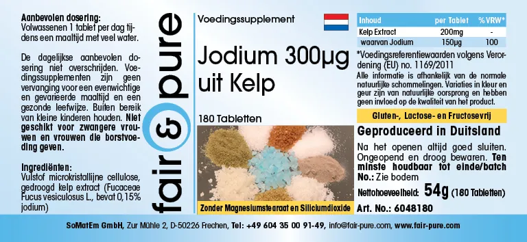 Natuurlijk Jodium 150µg